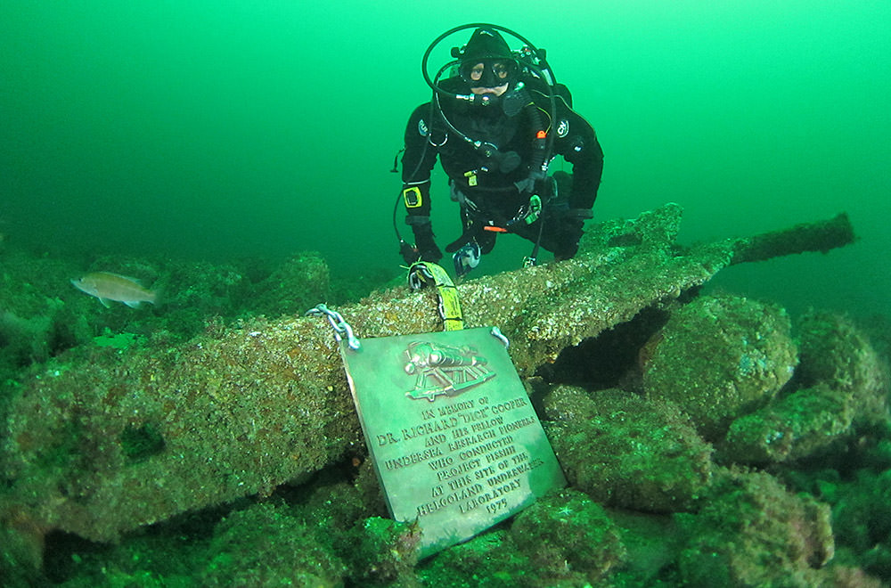 Chris Cooper and Helgoland plaque