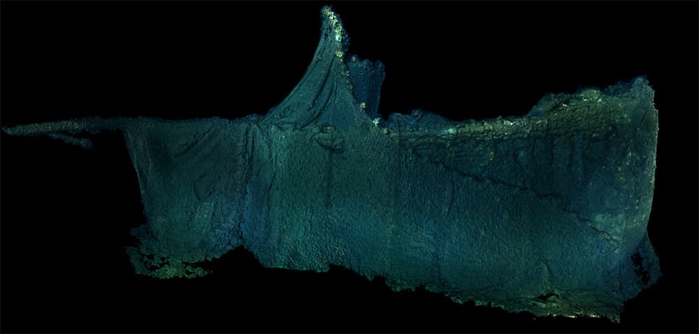 3-D model of the wreck of the portland
