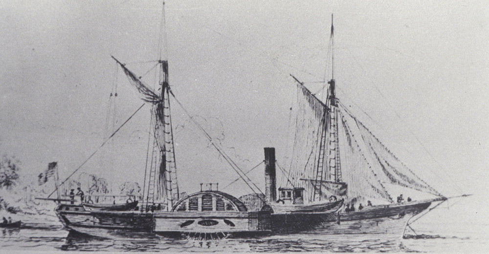 drawing of the bibb at sea