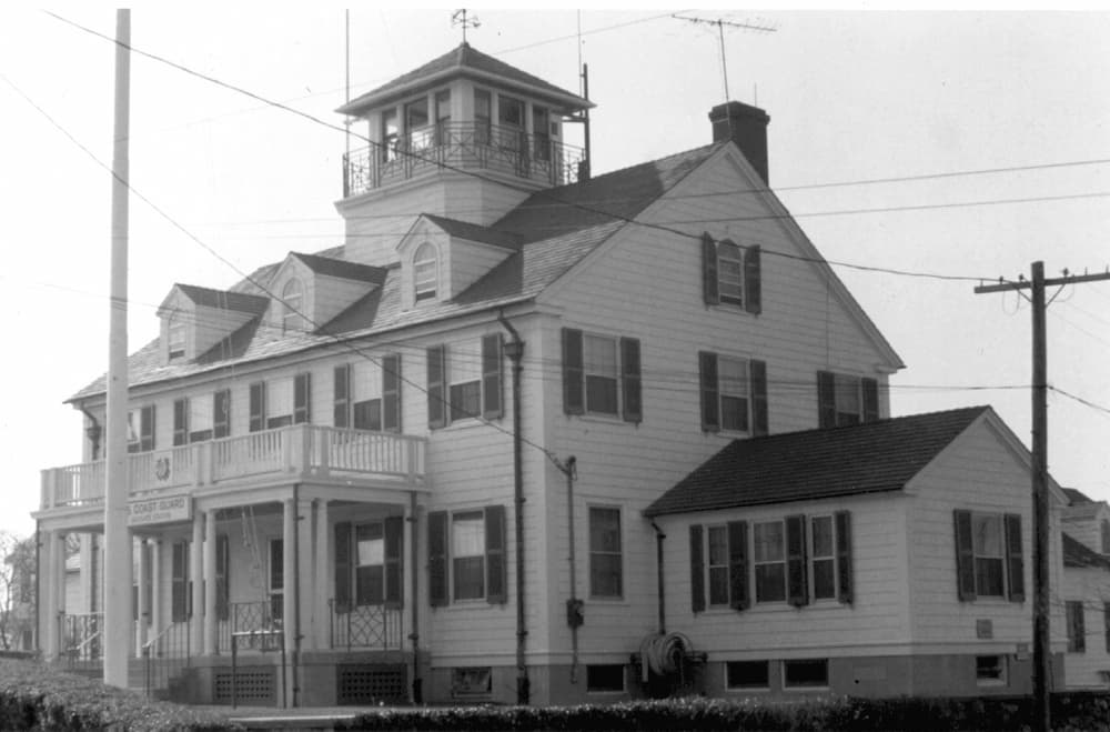 Old photo of the original Coast Guard building